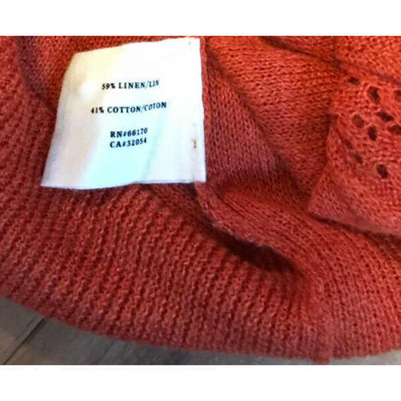 Anthropologie Sparrow Orange Cardigan Button Sweater - Size Extra Small - Picture 8 of 10